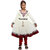 Qeboo Beautiful White and Red Kurti and Legging Set for Girls