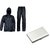 Combo Of Black Rain Coat With Steel Card Holder