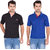 vestiario cotton blended polo neck t-shirt(COMBO OF 2)