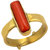 6.25 ratti Natural Red coral Adjustable ring