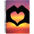 Love Theme Wirebound Ruled Paper Sheets Personal and Office Stationary Notebooks Diary