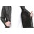 Leather Retail Plain Black Faux Leather Jacket with fur-lining  for Men
