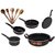 DCH 5pc Hardcoat Non stick Cookware Set with 5pc Wooden SKimmer