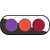 Coat Me Bonjour Paris True Color Nail Polish - Purple / Orange / Maroon, Pack of 3 (0.90 Oz)