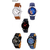 DCH Pack Of 5 Multi Color Designer Analogue Watch For Boys  Men