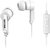 Philips SHE1405WT/94 Wired Headphones With Mic (White In the Ear)
