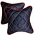 Pegasus Premium Black And Red Double Quilted Combo Set - Car Cushion Set (Set of 2 pieces) Maruti Ciaz