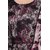 Raas Prt Floral Print Maxi Dress with Black Lace Overlay