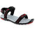 Lancer Men's Black & Red Velcro Sandals