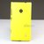 Hybrid Rubberized Hard Back Case Cover Pouch Nokia Lumia 520 - Yellow