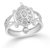 Classic Prosperity Tortoise Plain Rhodium Plated Ring for Women Size16 [CJ1157FRR16]