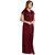 Be You Fashion Satin Maroon Hearts Printed 2 piece Nighty Set for Women