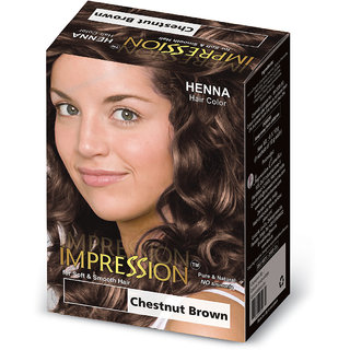 Impression Chestnut Brown Henna Based Hair Colour (60g)