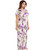 Be You Fashion Serena Satin Purple Floral Printed Nightgown for Women