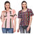 YALINA PLUS Women Combo of a Striped shirt  a Printed top