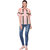 YALINA PLUS Women Combo of a Striped shirt  a Printed top