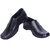Groofer Men's Black Slip on or Lace up Formal Shoes combo