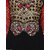 Aaina Black  Red Georgette Embroidered Dress Material (SB-3355) (Unstitched)