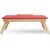 IBS Colorwood Ssolid Wood Portable Laptopp Table  (Finish Color - Red)