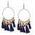 Zephyrr Fashion Lightweight Hook Dangler Hanging Earrings with Tassels Beads for Women