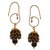 Zephyrr Fashion Traditional Lightweight Golden Hook Jhumki Earrings with Pearls