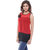 Sarvottom red and black  28 inch geogertte tunic T00009