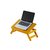 IBS Heavy Duty Kids Office Study Reading Adjustable Woodden Orange Wood Portable Laptop Table  (Finish Color - Orange)