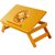 IBS Heavy Duty Kids Office Study Reading Adjusstable Wooden Orange Wood Portable Laptop Table  (Finish Color - Orange)