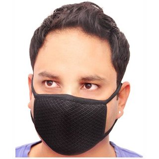Buy Pack of 3 Black Dust Anti-Pollution Mouth Nose Face Mask Online ...