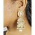 Aabhu Bollywood Inspired Pearl Polki Stylish Fancy Party Wear Traditional Jhumki / Jhumka Earrings For Girls / Women