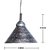 AH  Black Color With Silver Shading Iron  Pendant Ceiling Hanging Lamp ( Pack of 1 )