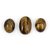 Be You 31.5 cts(34.62 ratti) Natural African Tiger Eye AAA Quality 1 pcs 19x13x6 mm  2 pcs 15x11.5x7 mm size Cabochon Oval Shape Loose gemstones