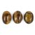 Be You 45.95 cts(50.49 ratti) Natural African Tiger Eye AAA Quality 1 pcs 19.5x13.5x8 mm  2 pcs 19x14x7 mm size Cabochon Oval Shape Loose gemstones