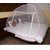 Ans Single Bed Mosquito net Pink Twist Pattern Foldable