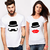 Melcom Moustache And Lips Couple Combo