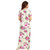 Be You Fashion Serena Satin Pink Floral Printed Nightgown for Women