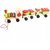 Onlineshoppee Wooden Toy Train Build Block Cars Three Section