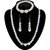 JewelMaze Pearl Gold Plated Mala Set With Bracelet-PAA0267