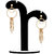 Spargz New Fashion Party Gold Plated Round Chain Linked Long Dangle Earrings For Women AIER 690