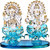 Somil Crystal Blessing Blue Laxmi Ganesha