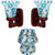 Rich Look Multi Lighting Ornamented With Colorful Chips & Beads Set Of Three-AD62