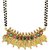 chrishan gold plated multicolor ginni(coin) mangalsutra set for women