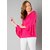 Aashish Garments Pink Plain Round Neck Basic Bell Sleeves Top For Women
