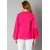 Aashish Garments Pink Plain Round Neck Basic Bell Sleeves Top For Women