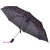 FabSeasons Black, Geometric Printed, 3 Fold Fancy Automatic Umbrella for all Weather