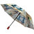 FabSeasons Red Handle, Beige Big Ben & London Bridge, London Digital Printed, 3 Fold Fancy Automatic Umbrella for all Weather