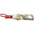 FabSeasons Red Handle, Beige Big Ben & London Bridge, London Digital Printed, 3 Fold Fancy Automatic Umbrella for all Weather