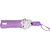 FabSeasons Purple Dot Printed with frills, 3 fold fancy Automatic Umbrella for Rains, Summer & All Year Use