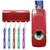 Automatic Toothpaste Dispenser with Brush Holder ( Red )
