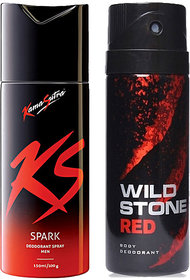 special offer Men's ks kamasutra and wild stone deo combo 150 ml (pcs 2)